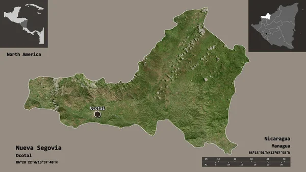 누에바 세고비아 Nueva Segovia 니카라과의 그리고 수도이다 거리의 예고편 렌더링 — 스톡 사진