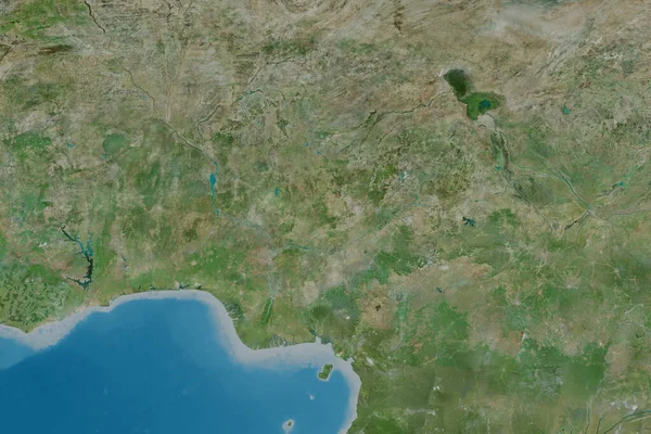 Расширенная Территория Нигерии Спутниковые Снимки Рендеринг — стоковое фото