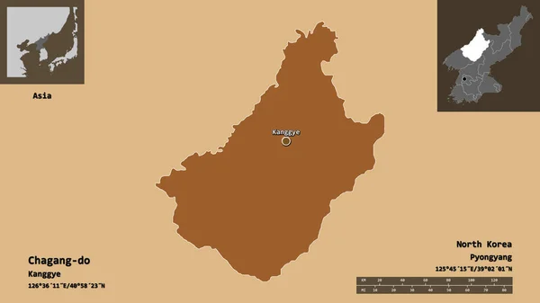 Shape Chagang Province North Korea Its Capital 거리의 예고편 규칙적으로 — 스톡 사진