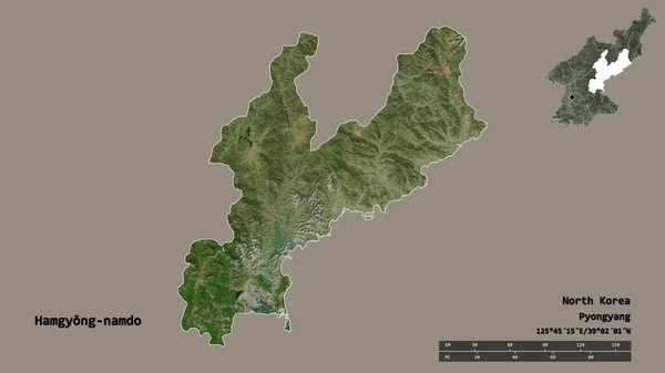 Форма Хамг Онг Намдо Провінція Північна Корея Своєю Столицею Ізольованою — стокове фото