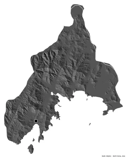 Formen Rason Direkt Styrd Stad Nordkorea Med Dess Huvudstad Isolerad — Stockfoto