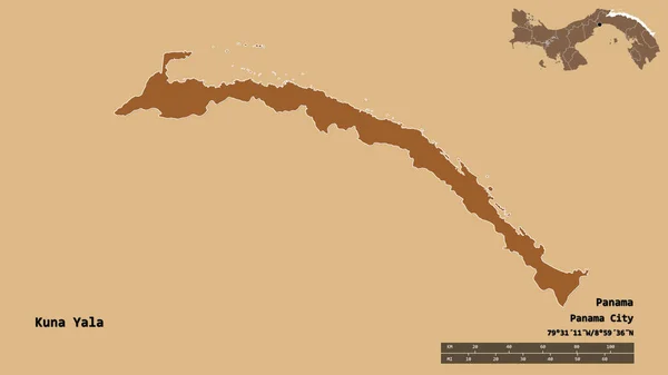 파나마 원주민의 영토인 얄라의 수도는 배경에 고립되어 규칙적으로 텍스처의 구성이다 — 스톡 사진