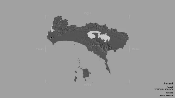 Área Panamá Provincia Panamá Aislada Sobre Fondo Sólido Una Caja —  Fotos de Stock