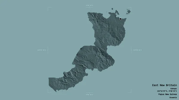 Ostneubritisches Gebiet Provinz Papua Neuguinea Isoliert Auf Einem Soliden Hintergrund — Stockfoto