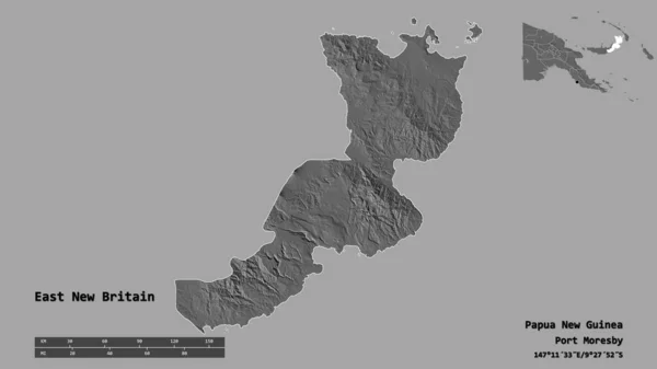 Forma Del Este Nueva Bretaña Provincia Papúa Nueva Guinea Con — Foto de Stock