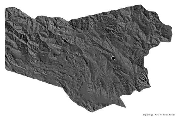 Forma Enga Provincia Papúa Nueva Guinea Con Capital Aislada Sobre — Foto de Stock