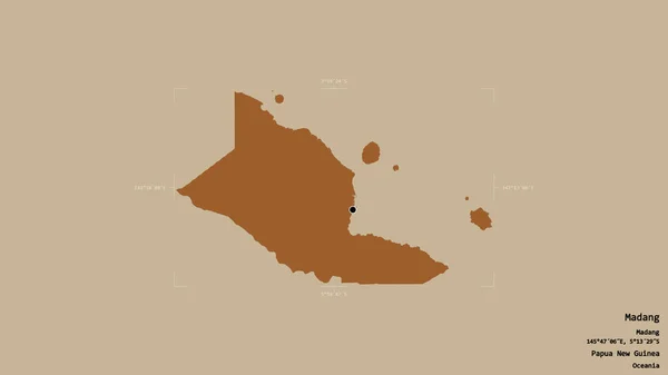 Територія Мадангу Провінція Папуа Нова Гвінея Ізольована Твердому Тлі Геотермальному — стокове фото