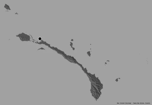 Forme Nouvelle Irlande Province Papouasie Nouvelle Guinée Avec Capitale Isolée — Photo