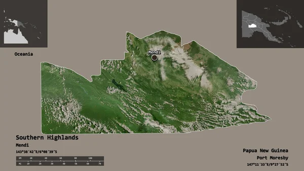 Forma Delle Highlands Meridionali Provincia Papua Nuova Guinea Sua Capitale — Foto Stock