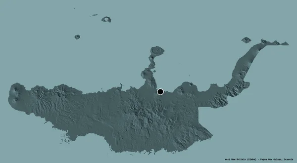 Forma Nova Bretanha Ocidental Província Papua Nova Guiné Com Sua — Fotografia de Stock