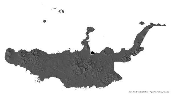 Σχήμα Της Δυτικής Νέας Βρετανίας Επαρχία Της Παπουασίας Νέας Γουινέας — Φωτογραφία Αρχείου
