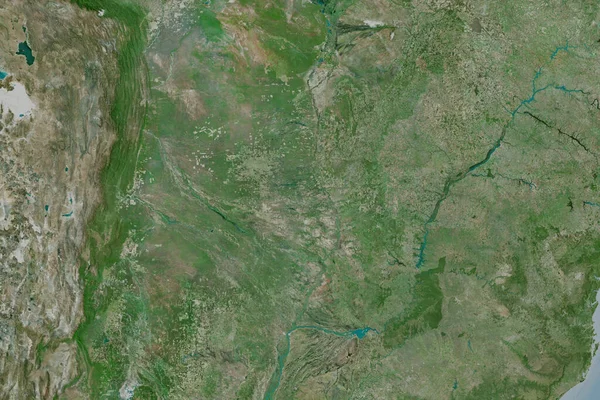 Area Estesa Del Paraguay Immagini Satellitari Rendering — Foto Stock