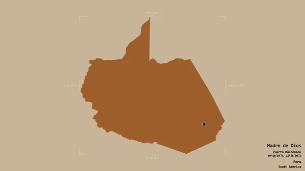 Територія Мадре Діос Перуанського Регіону Ізольована Твердому Тлі Геотермальному Обмежувальному — стокове фото