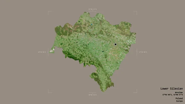 Aşağı Silezya Bölgesi Polonya Nın Voyvoda Katı Bir Arka Planda — Stok fotoğraf