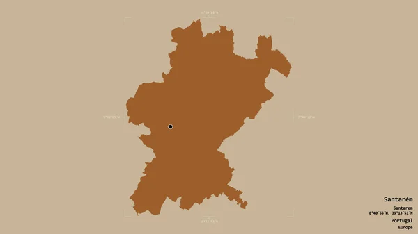 Zona Santarem Distrito Portugal Aislada Sobre Fondo Sólido Una Caja —  Fotos de Stock