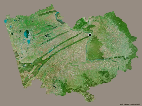 Forma Altay Territorio Della Russia Con Sua Capitale Isolata Uno — Foto Stock