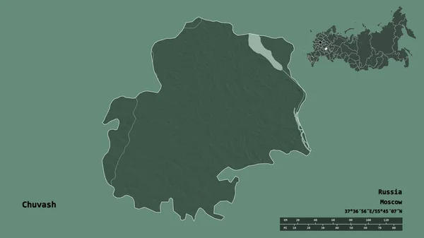 Gestalt Der Tschuwaschen Der Russischen Republik Deren Hauptstadt Auf Festem — Stockfoto