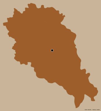 Rusya 'nın Kursk bölgesi, başkenti katı bir renk arkaplanı ile izole edilmiştir. Desenli dokuların bileşimi. 3B görüntüleme