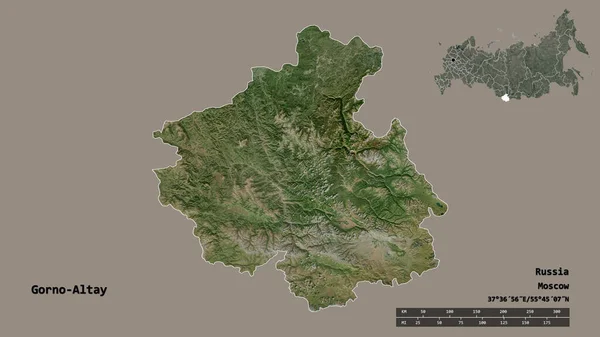 Rusya Cumhuriyeti Nin Gorno Altay Şekli Başkenti Sağlam Bir Zemin — Stok fotoğraf