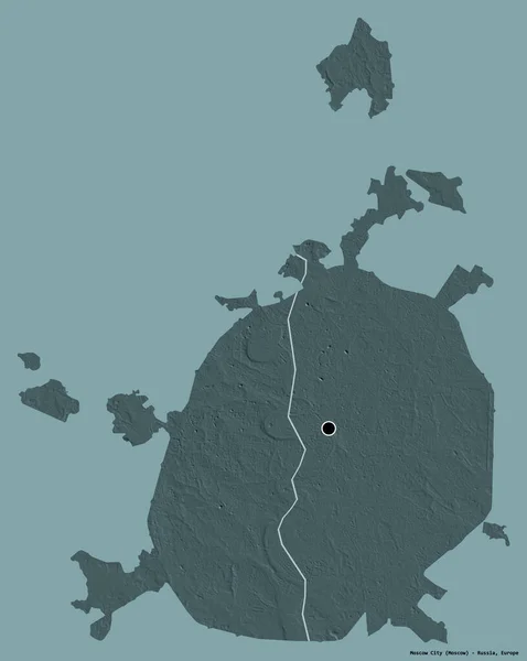 Forma Ciudad Moscú Ciudad Rusia Con Capital Aislada Sobre Fondo —  Fotos de Stock