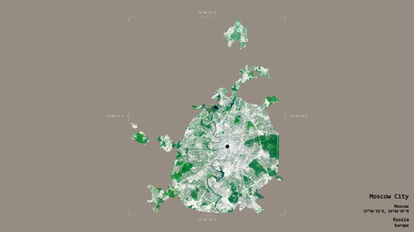 Área Ciudad Moscú Ciudad Rusia Aislada Sobre Fondo Sólido Una —  Fotos de Stock