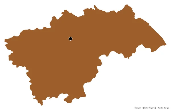 러시아의 니즈헤고 지방의 형상이며 수도는 배경에 고립되어 패턴이 텍스처 렌더링 — 스톡 사진