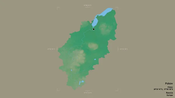 Área Pskov Región Rusia Aislada Sobre Fondo Sólido Una Caja —  Fotos de Stock