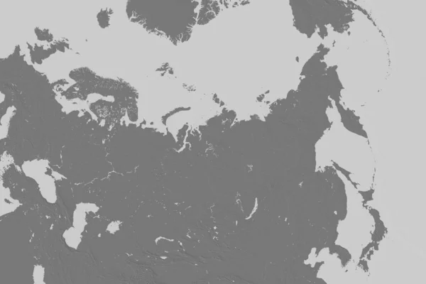 Área Extendida Rusia Mapa Elevación Bilevel Renderizado —  Fotos de Stock