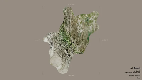 Zona Bahah Región Arabia Saudita Aislada Sobre Sólido Fondo Una — Foto de Stock