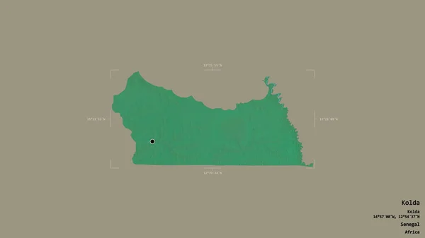 Територія Колди Області Сенегал Ізольована Твердому Тлі Геотермальному Обмежувальному Ящику — стокове фото