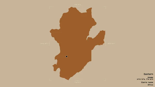 Територія Сходу Провінція Сьєрра Леоне Ізольована Твердому Тлі Геотермальному Обмежувальному — стокове фото