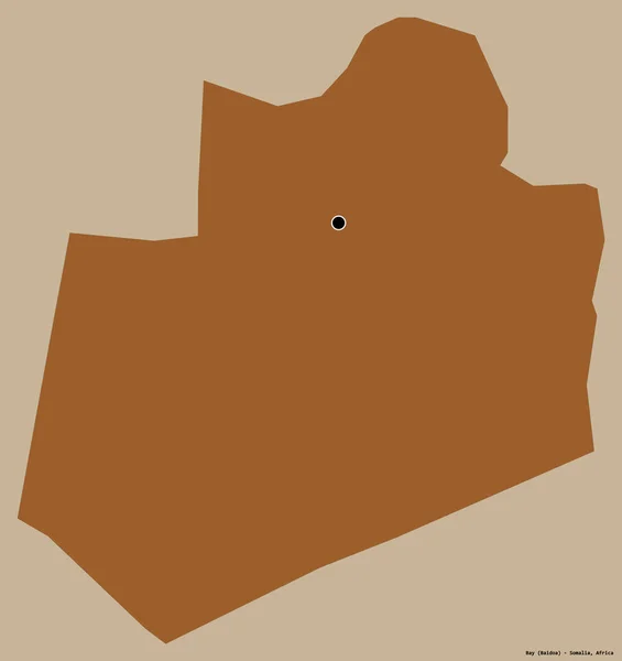 Форма Залива Регион Сомали Столицей Изолированы Твердом Цветном Фоне Состав — стоковое фото