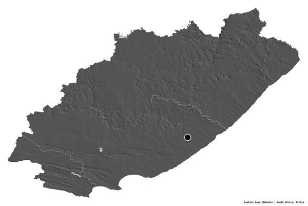 Σχήμα Του Ανατολικού Ακρωτηρίου Επαρχία Της Νότιας Αφρικής Κεφάλαιό Του — Φωτογραφία Αρχείου