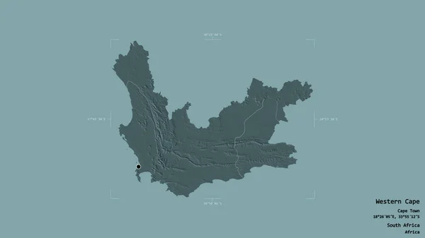 Zona Del Capo Occidentale Provincia Del Sudafrica Isolata Uno Sfondo — Foto Stock