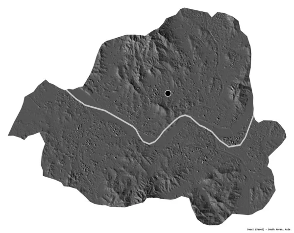 Forma Seúl Ciudad Metropolitana Capital Corea Del Sur Con Capital — Foto de Stock