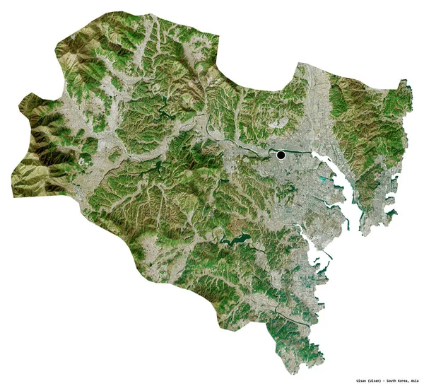 Σχήμα Ulsan Μητροπολιτική Πόλη Της Νότιας Κορέας Την Πρωτεύουσα Της — Φωτογραφία Αρχείου