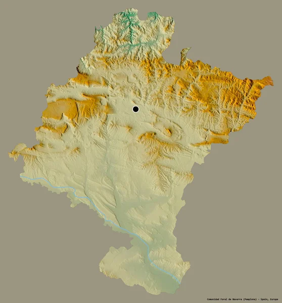 Σχήμα Της Comunidad Foral Navarra Αυτόνομης Κοινότητας Της Ισπανίας Την — Φωτογραφία Αρχείου