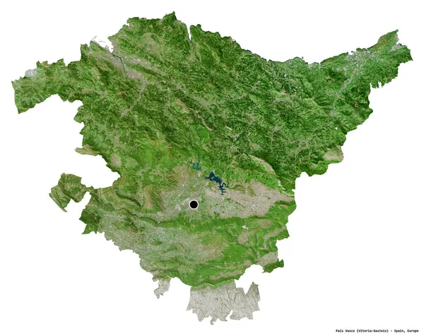 Forma Del País Vasco Comunidad Autónoma España Con Capital Aislada — Foto de Stock