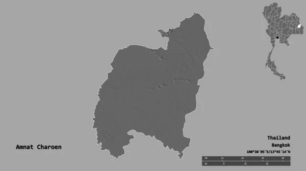 태국의 아네트 모습이며 수도는 배경에 고립되어 렌더링 — 스톡 사진