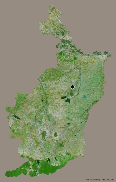 Форма Бури Рам Провинция Таиланд Столицей Изолированы Прочном Цветном Фоне — стоковое фото