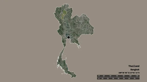 Опустошенный Облик Таиланда Столицей Основным Региональным Разделением Отделенной Областью Лампанг — стоковое фото