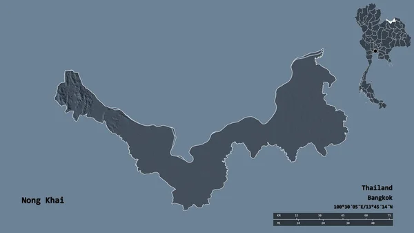 Tayland Nong Khai Eyaleti Başkenti Katı Bir Zemin Ile Izole — Stok fotoğraf