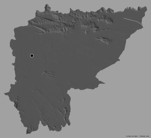 Muoto Kaeo Maakunnassa Thaimaan Sen Pääkaupunki Eristetty Yksivärinen Tausta Bilevelin — kuvapankkivalokuva