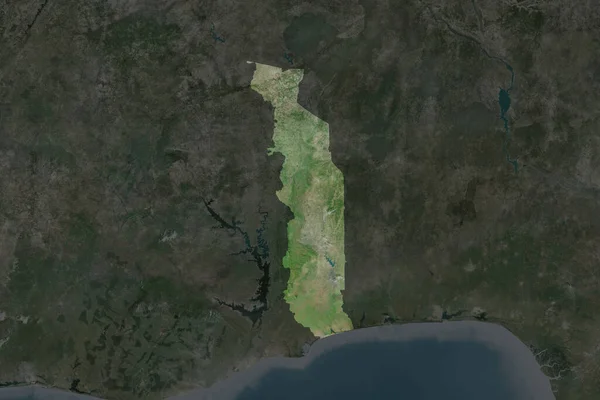 Obrazec Toga Oddělený Odvodňováním Sousedních Oblastí Satelitní Snímky Vykreslování — Stock fotografie