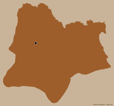 Türkiye 'nin Kirklareli ilçesinin başkenti, koyu renk arka planda izole edilmiştir. Desenli dokuların bileşimi. 3B görüntüleme