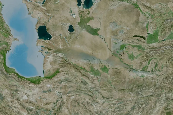 Extended Area Turkmenistan Satellite Imagery Rendering — Stock Photo, Image