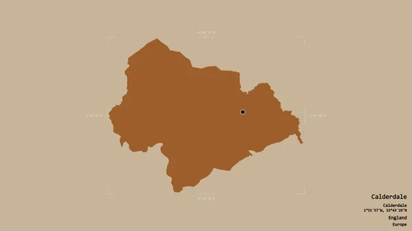 Територія Колдердейл Адміністративного Графства Англії Відокремлена Твердому Тлі Геотермальному Обмежувальному — стокове фото