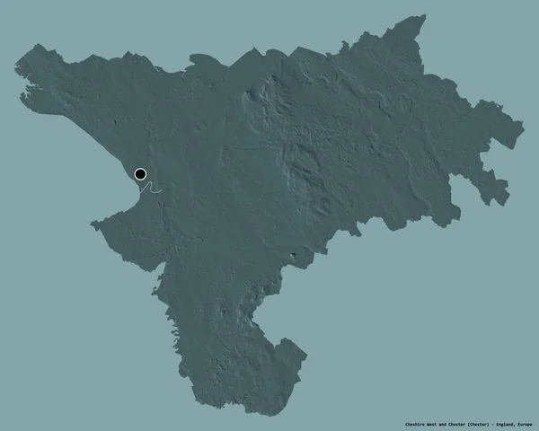 Form Cheshire West Och Chester Administrativa Grevskapet England Med Sin — Stockfoto