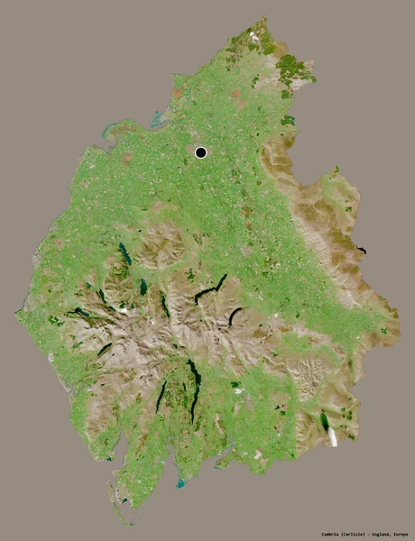 지방인 컴브리아 지방의 지방에는 색깔의 배경에 고립되어 있었다 렌더링 — 스톡 사진