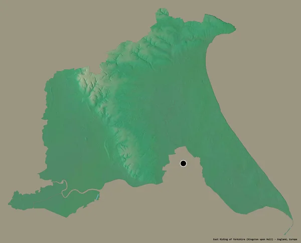 Forma East Riding Dello Yorkshire Autorità Unitaria Dell Inghilterra Con — Foto Stock